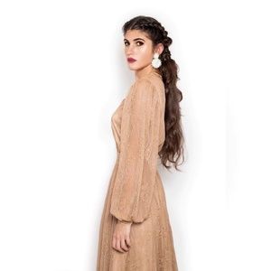 SotheaStudio Skirts - Brown lace skirt + lace sleeve blouse SotheaStudio Skirts - Brown lace skirt + lace sleeve blouse